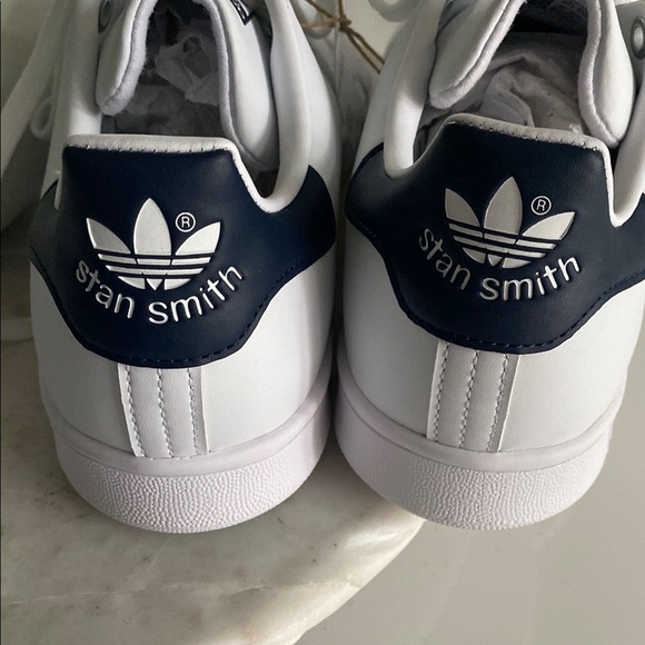 😍Adidas Originals Stan Smith Sneakers 👟 White/Collegiate Navy - 8.5 - Picture 6 of 9